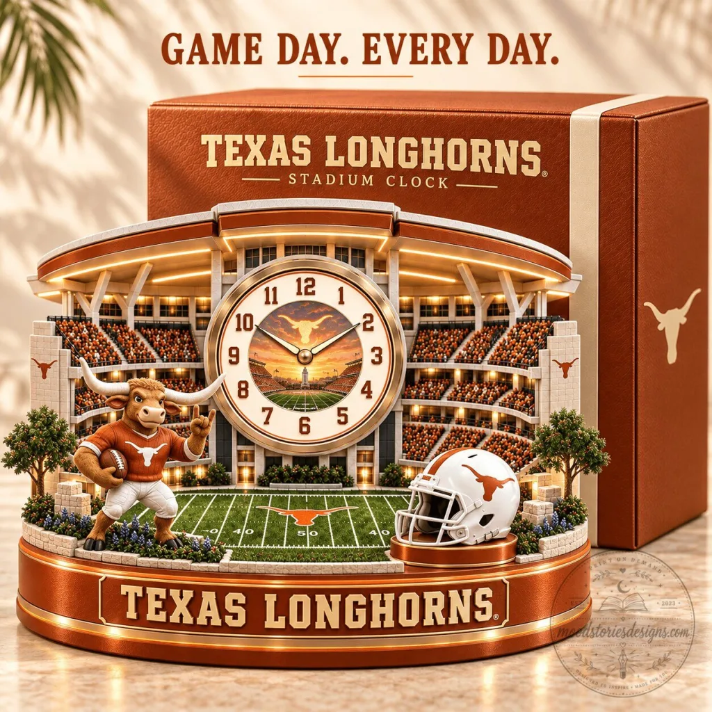 Texas Longhorns Football Stadium Desk Clock Game Day Home Decor Texas Longhorns Football Stadium Desk Clock Game Day Home Decor