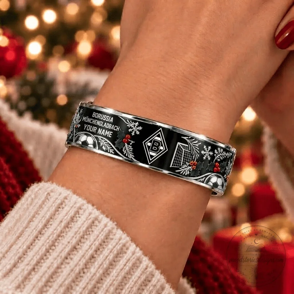 Borussia Monchengladbach Football Club Christmas Custom Name Bracelet