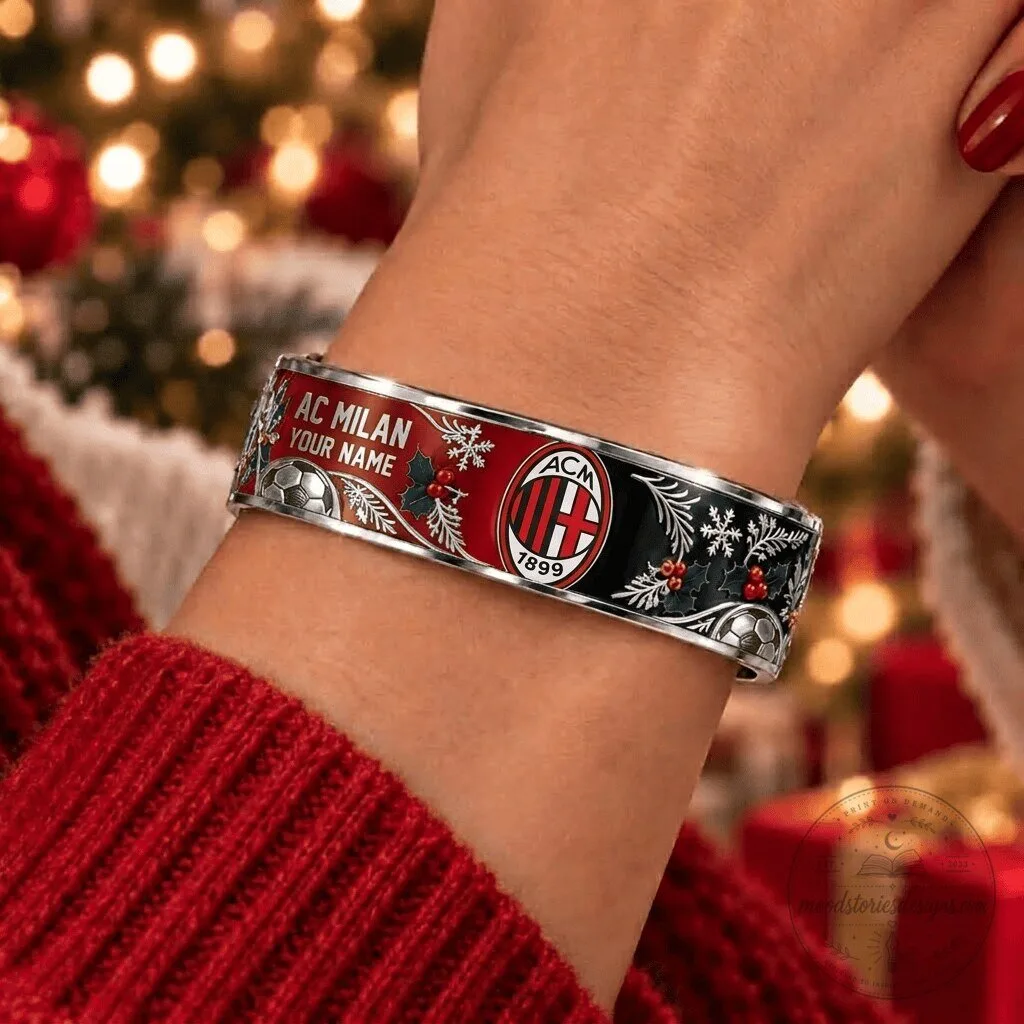 AC Milan Football Club Christmas Bracelet Personalized Fan Gift
