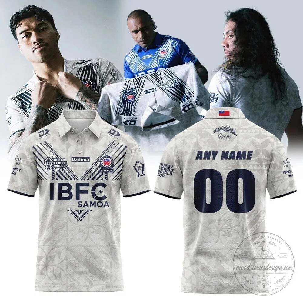 Toa Samoa Rugby League World Cup IBFC Samoa Polo Shirt 2 Toa Samoa Rugby League World Cup IBFC Samoa Polo Shirt