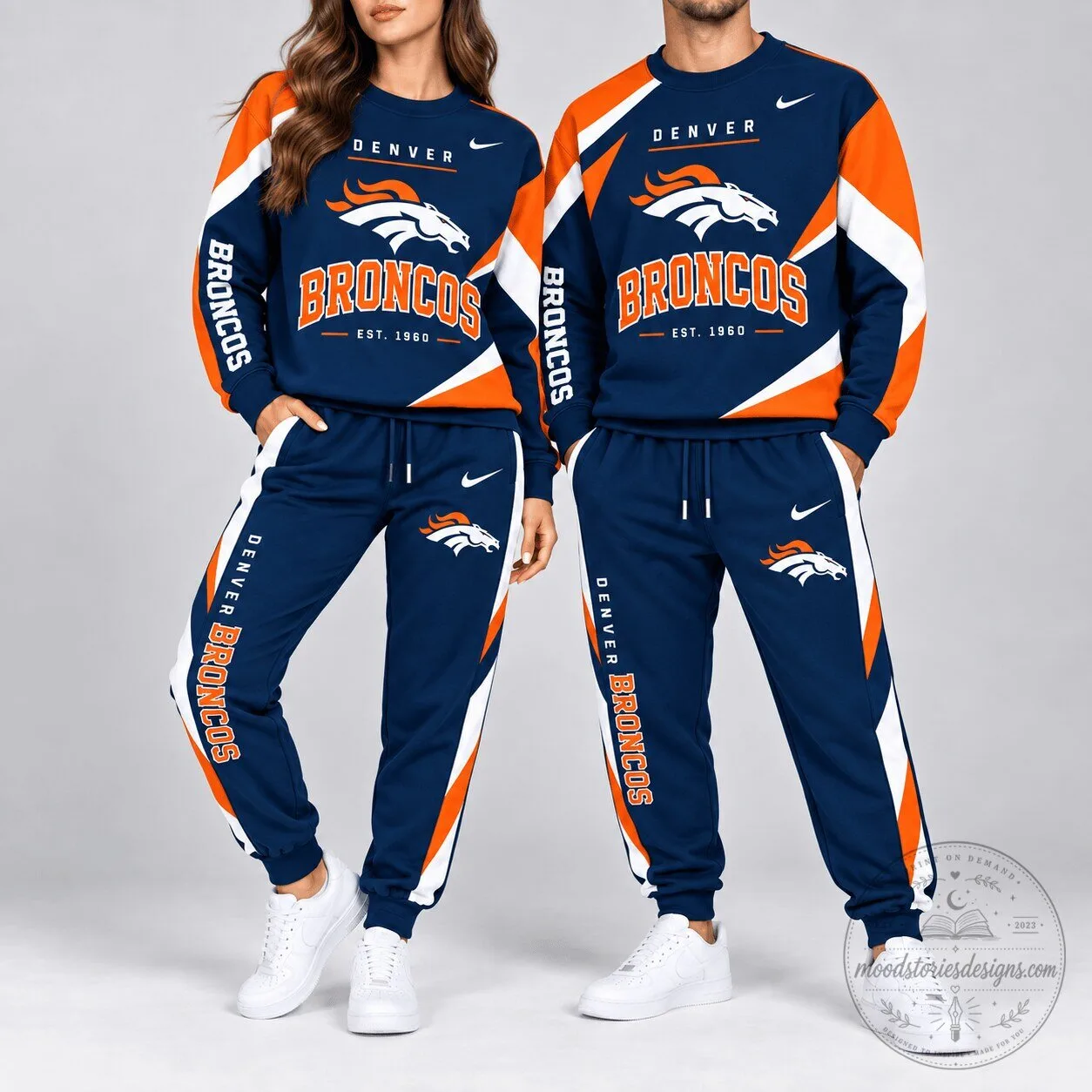 Denver Broncos National Football League Team Logo Sweatshirt and Jogger Set