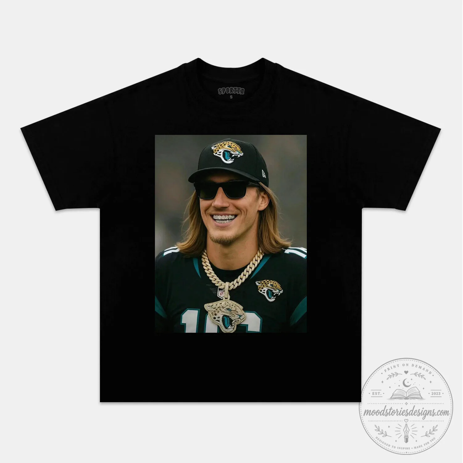 Trevor Lawrence Jacksonville Jaguars Football Fan Black T-Shirt