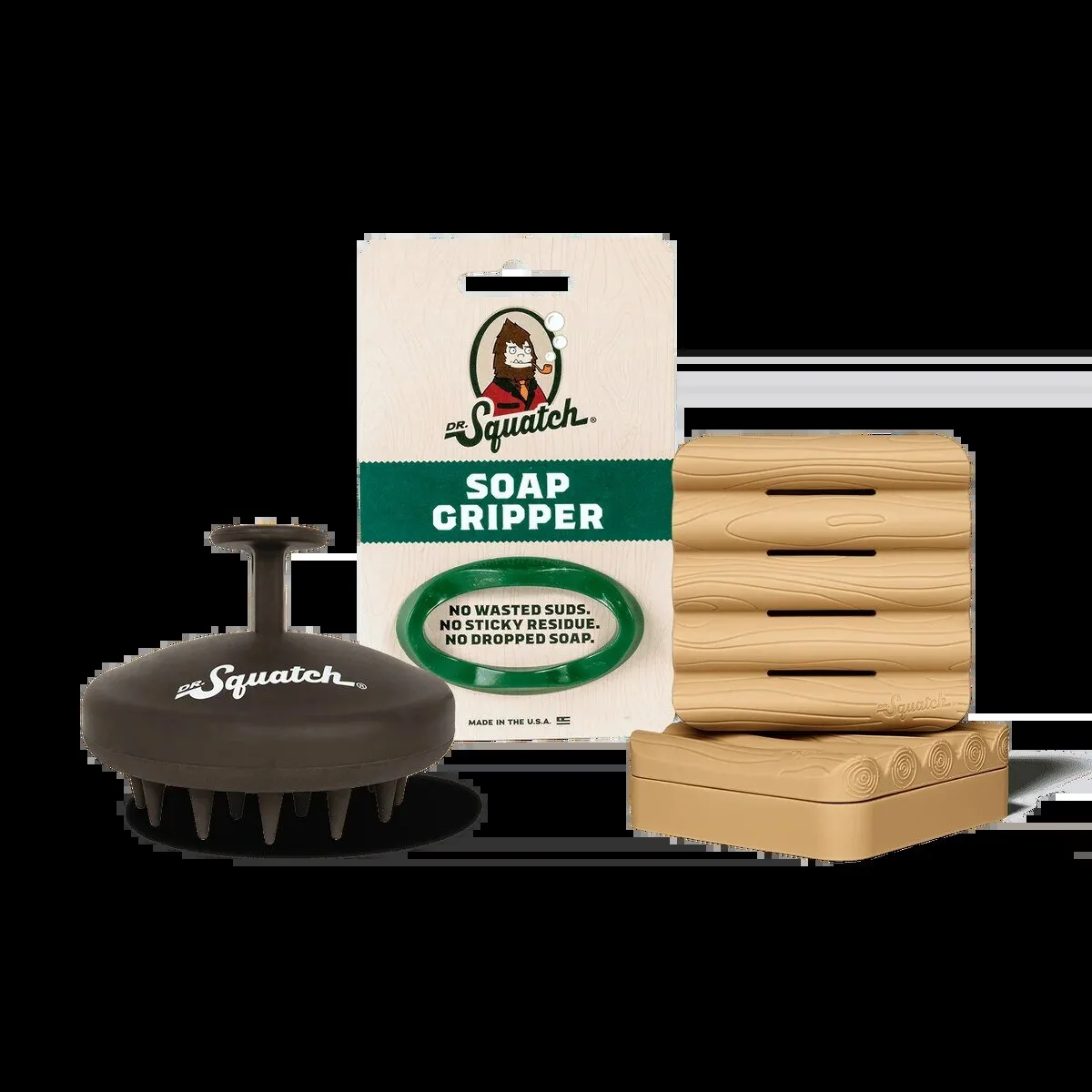 Dr. Squatch Soap Gripper and Hair Scrubber Bundle 7 Dr. Squatch Soap Gripper and Hair Scrubber Bundle