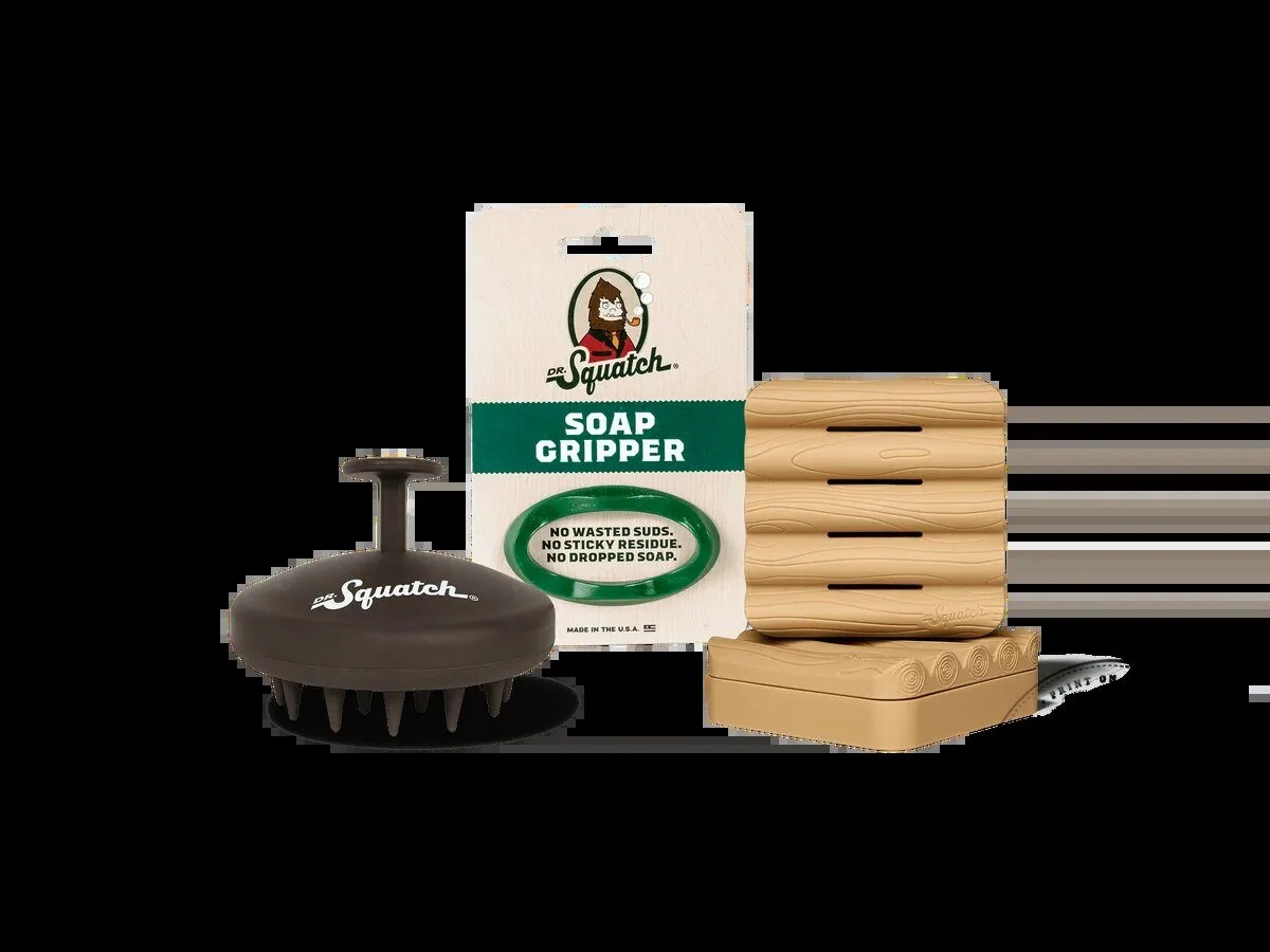Dr. Squatch Soap Gripper and Hair Scrubber Bundle 8 Dr. Squatch Soap Gripper and Hair Scrubber Bundle