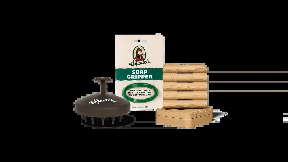 Dr. Squatch Soap Gripper and Hair Scrubber Bundle 9 Dr. Squatch Soap Gripper and Hair Scrubber Bundle