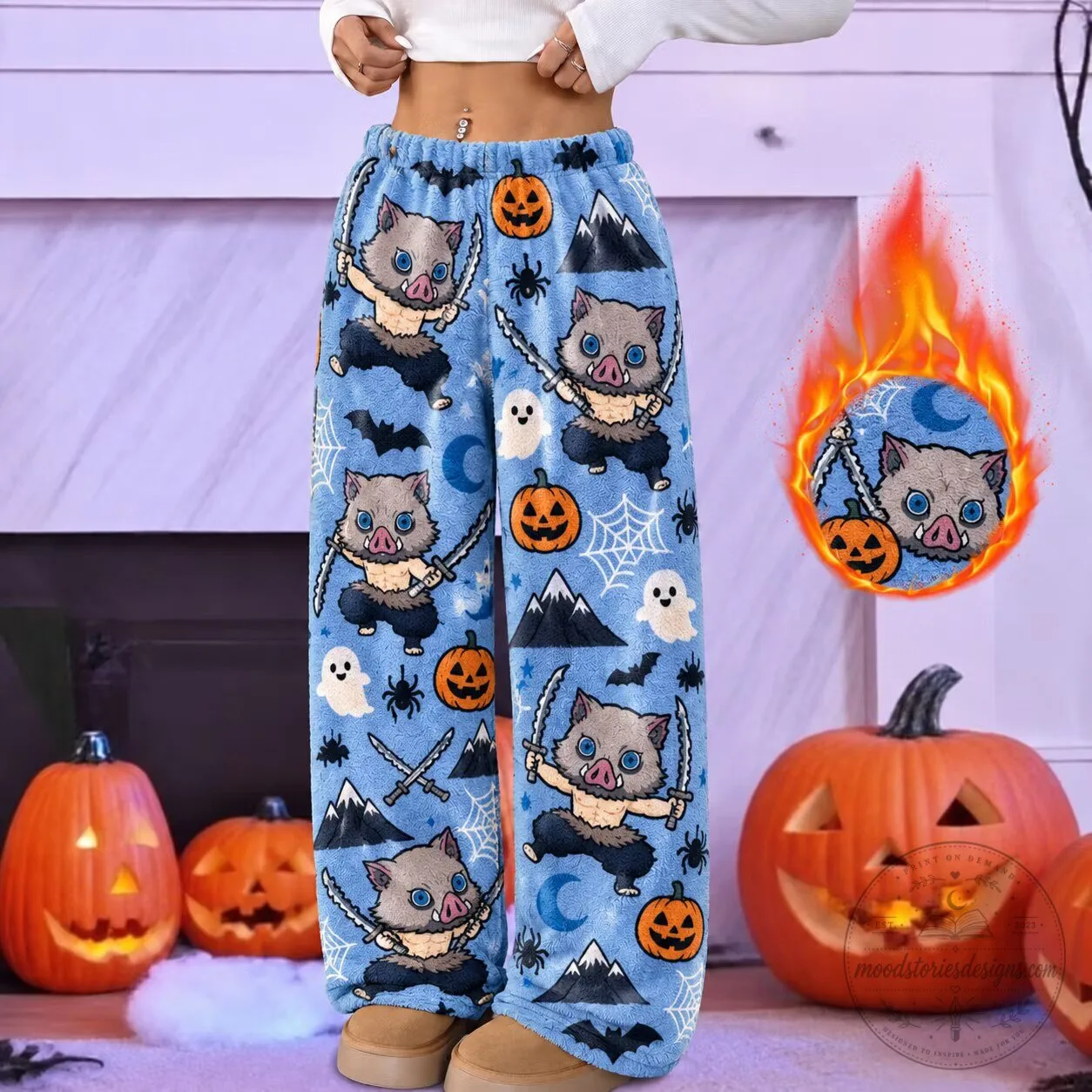 Demon Slayer Inosuke Hashibira Halloween Series Women's Pajama Pants