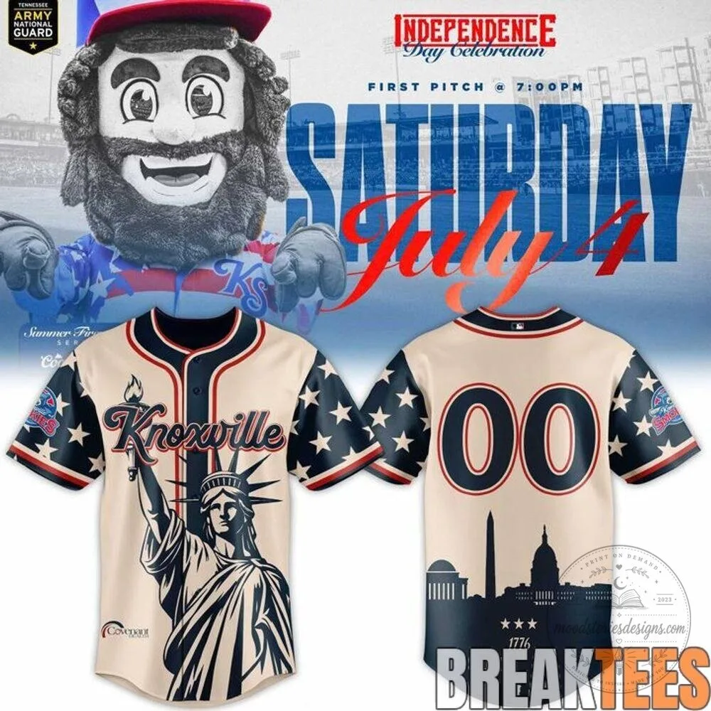 Knoxville Smokies Independence Day Celebration Baseball Jersey