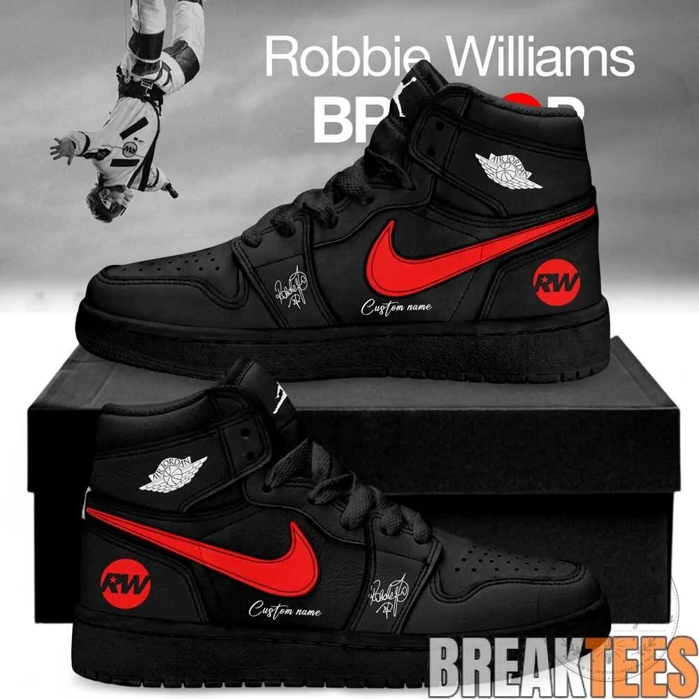 Robbie Williams BRITPOP World Tour 2026 Signature Custom High-Top Shoes
