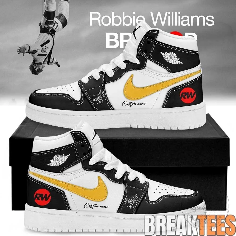 Robbie Williams BRITPOP World Tour 2026 Signature Custom High-Top Shoes 7 Robbie Williams BRITPOP World Tour 2026 Signature Custom High-Top Shoes