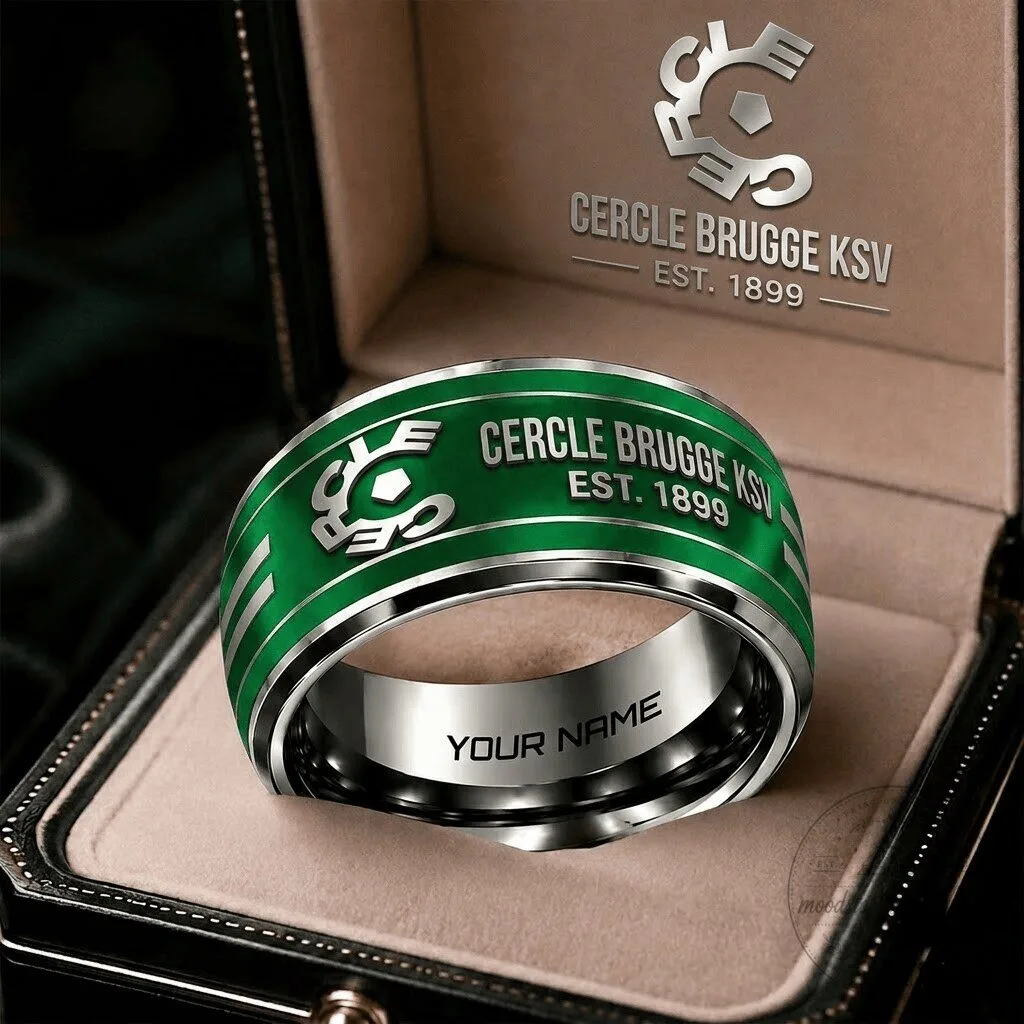 Cercle Brugge KSV Belgian Pro League Personalized Green Ring 2 Cercle Brugge KSV Belgian Pro League Personalized Green Ring