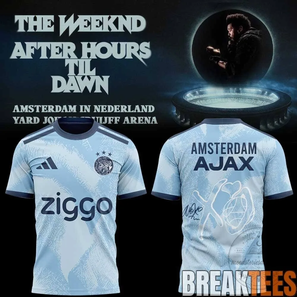 The Weeknd After Hours Til Dawn Amsterdam Concert Football Jersey