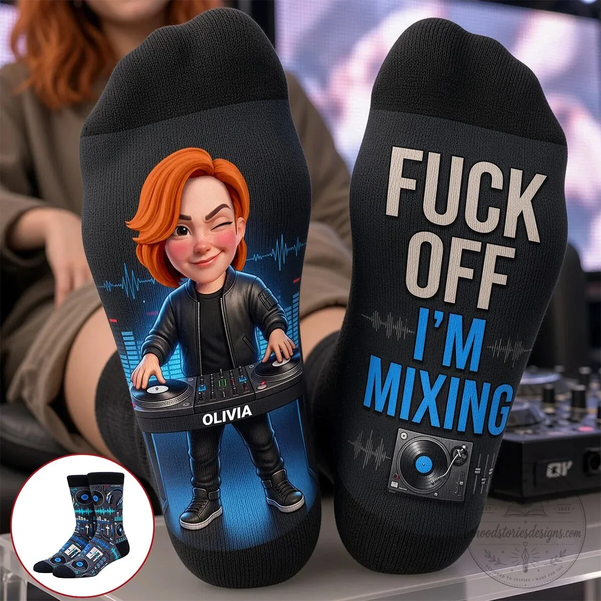 Skrillex DJ Mixing Beats Music Lover Socks 12 Skrillex DJ Mixing Beats Music Lover Socks