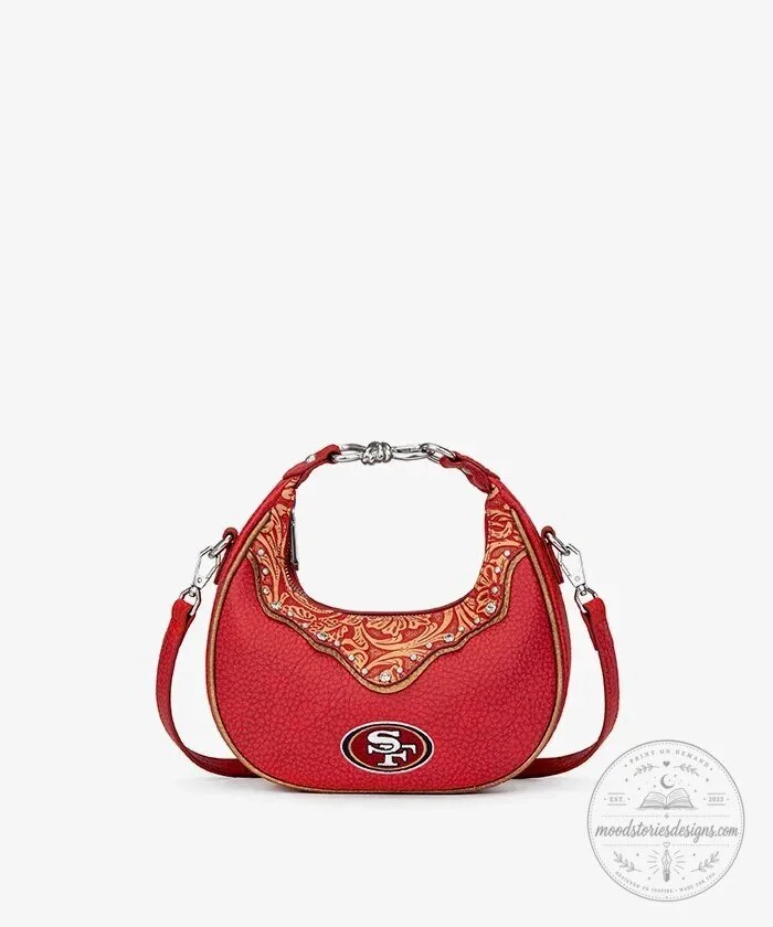 San Francisco 49ers NFL Football Team Red Crossbody Bag Purse
