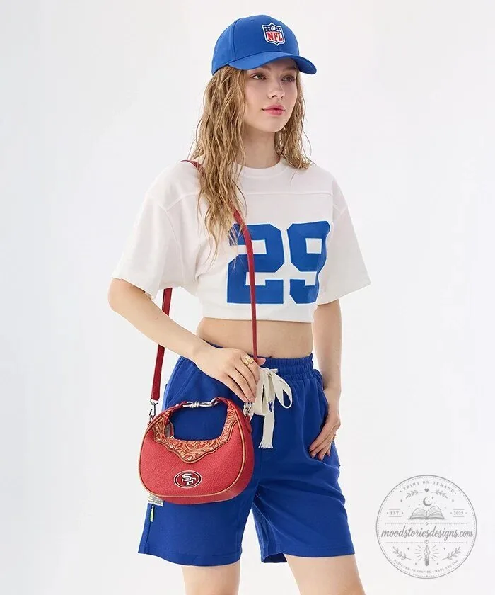 San Francisco 49ers NFL Football Team Red Crossbody Bag Purse 15 San Francisco 49ers NFL Football Team Red Crossbody Bag Purse