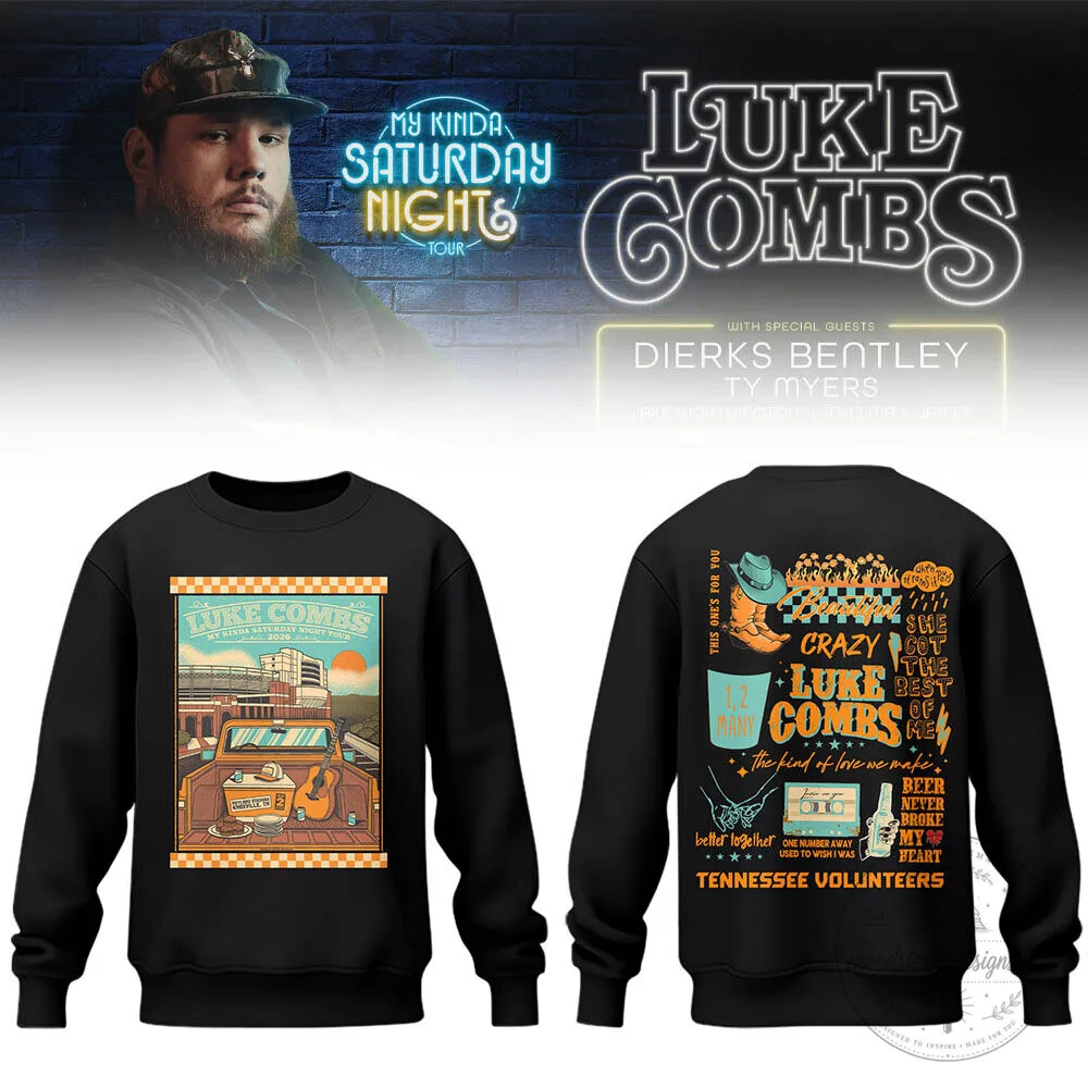 Neyland Stadium Concert Sweatshirt for Luke Combs My Kinda Saturday Night Tour