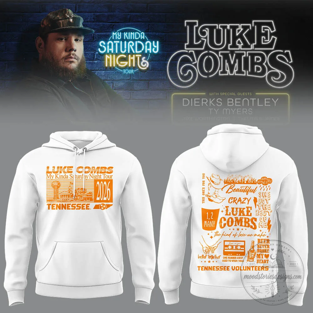 My Kinda Saturday Night Tour Hoodie - Luke Combs at Neyland Stadium