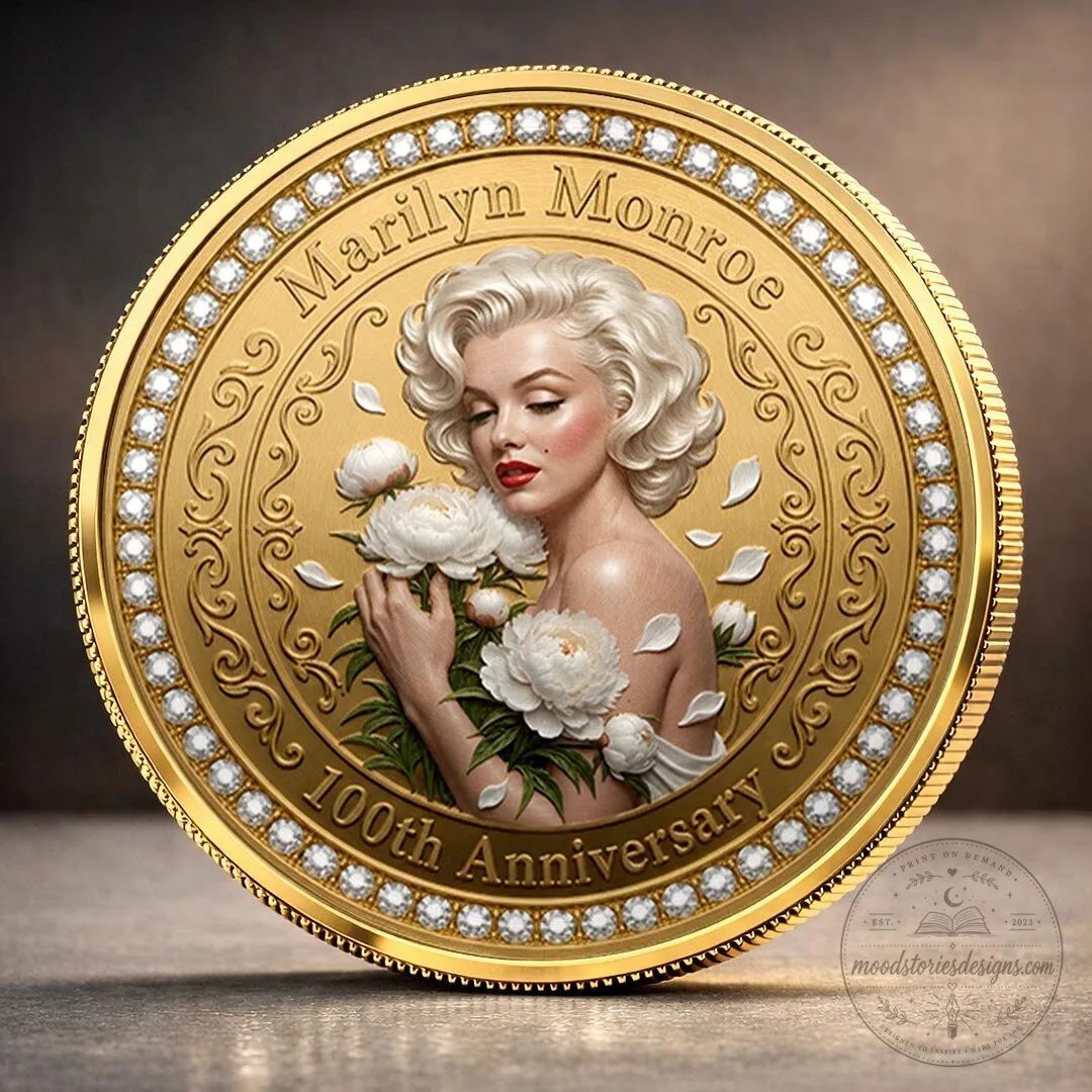 Marilyn Monroe 100th Anniversary Gold Commemorative Coin Collectible