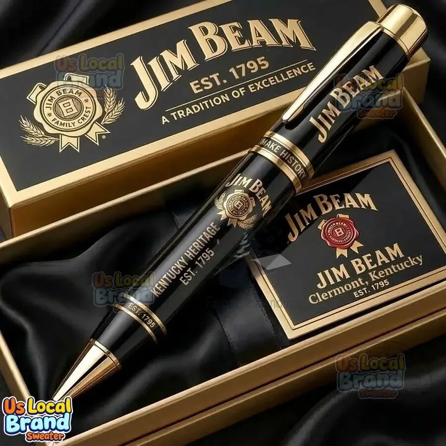 Jim Beam Heritage Collection Rollerball Pen with Black Ink and Gold Trim 7 Jim Beam Heritage Collection Rollerball Pen with Black Ink and Gold Trim