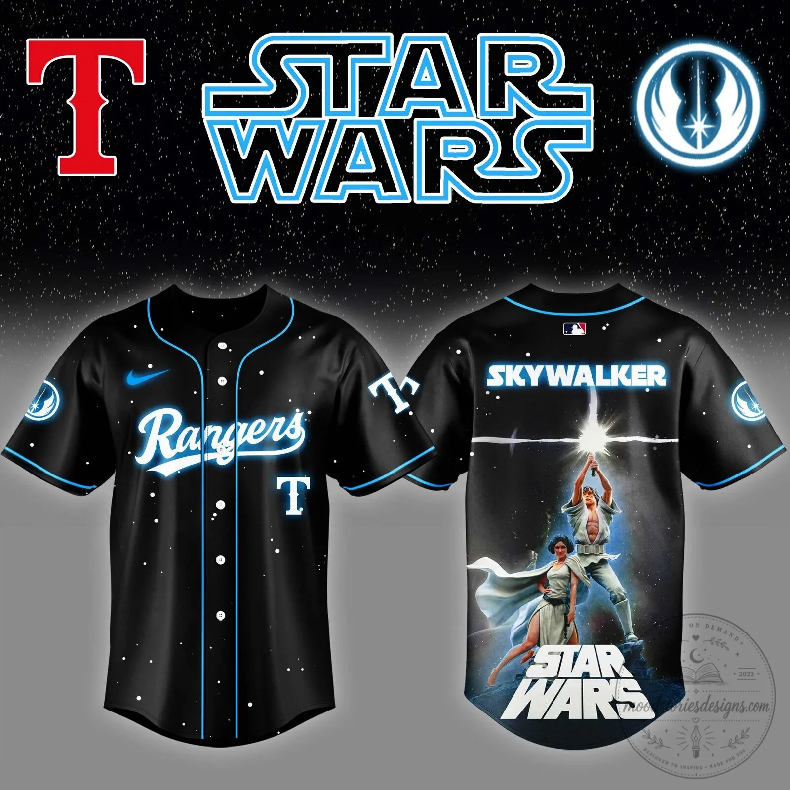 Skywalker Star Wars Luke Baseball Jersey for Men and Women