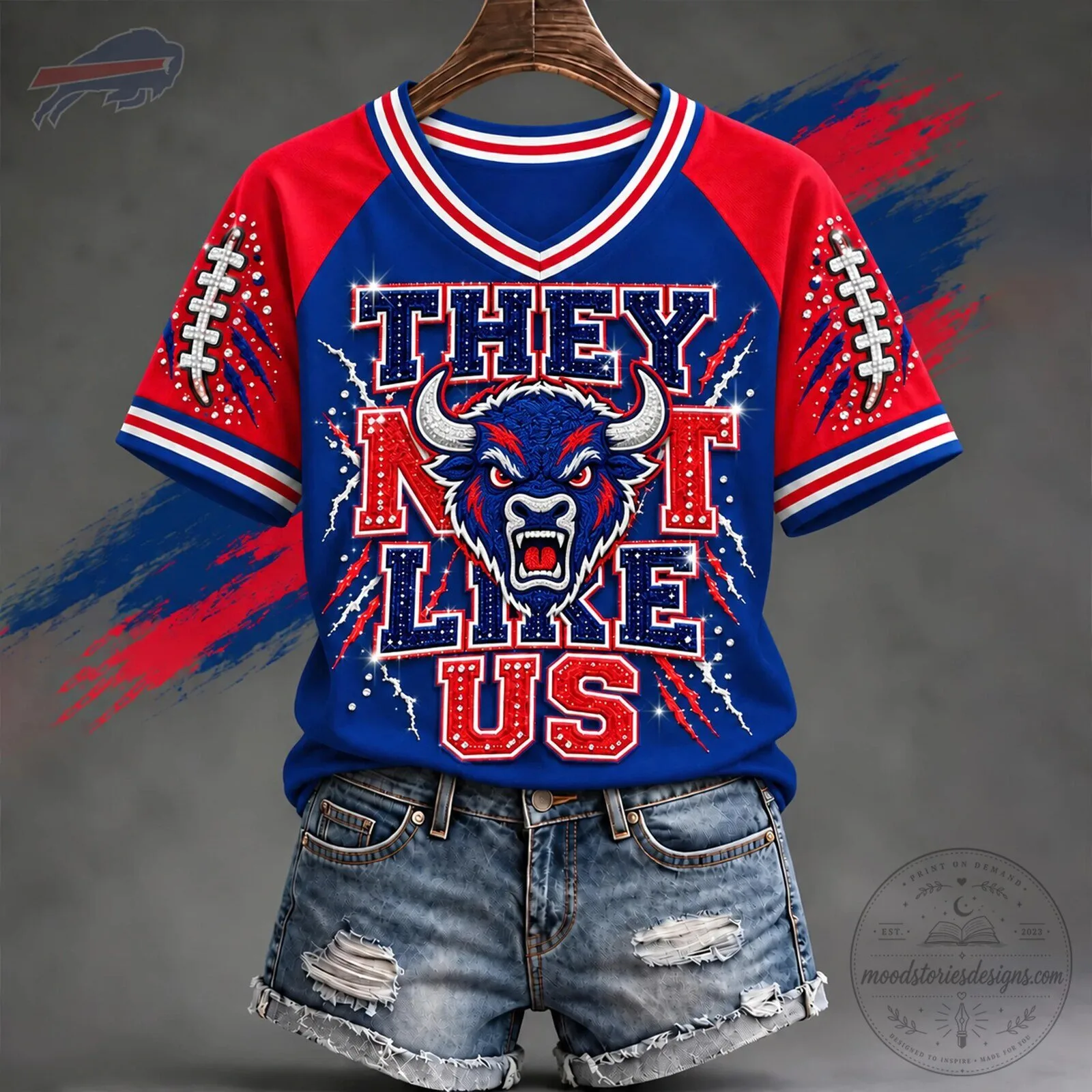 Buffalo Bills Football Team They Not Like Us Fan Apparel T-Shirt