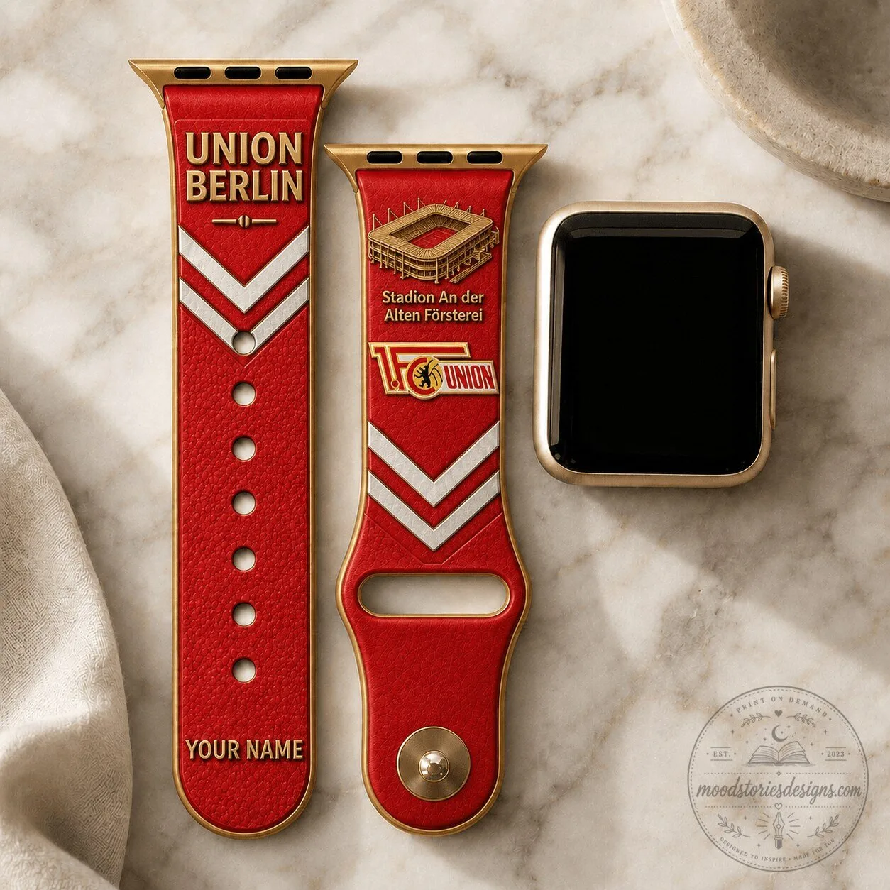 Union Berlin Football Club Stadium Custom Name Smartwatch Band 5 Union Berlin Football Club Stadium Custom Name Smartwatch Band