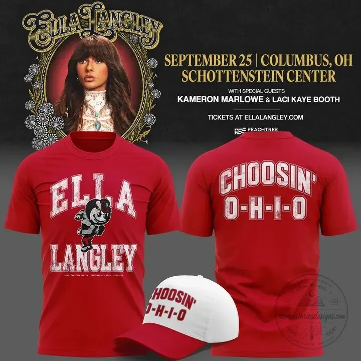Ella Langley The Dandelion Tour Ohio State Buckeyes Brutus Buckeye T-Shirt