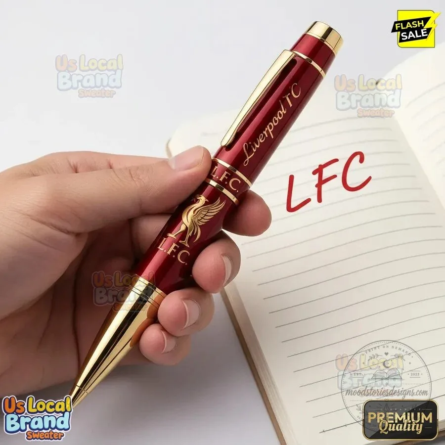 Liverpool Football Club Engraved Red and Gold Rollerball Pen