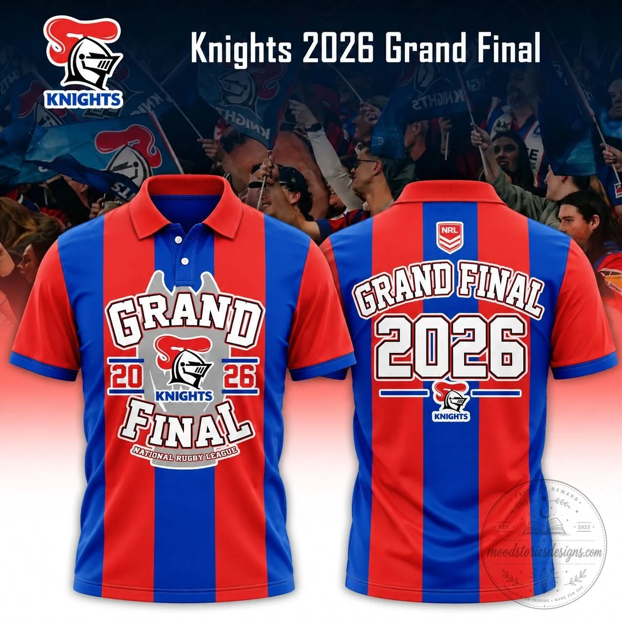 Newcastle Knights 2026 Grand Final National Rugby League Polo Shirt