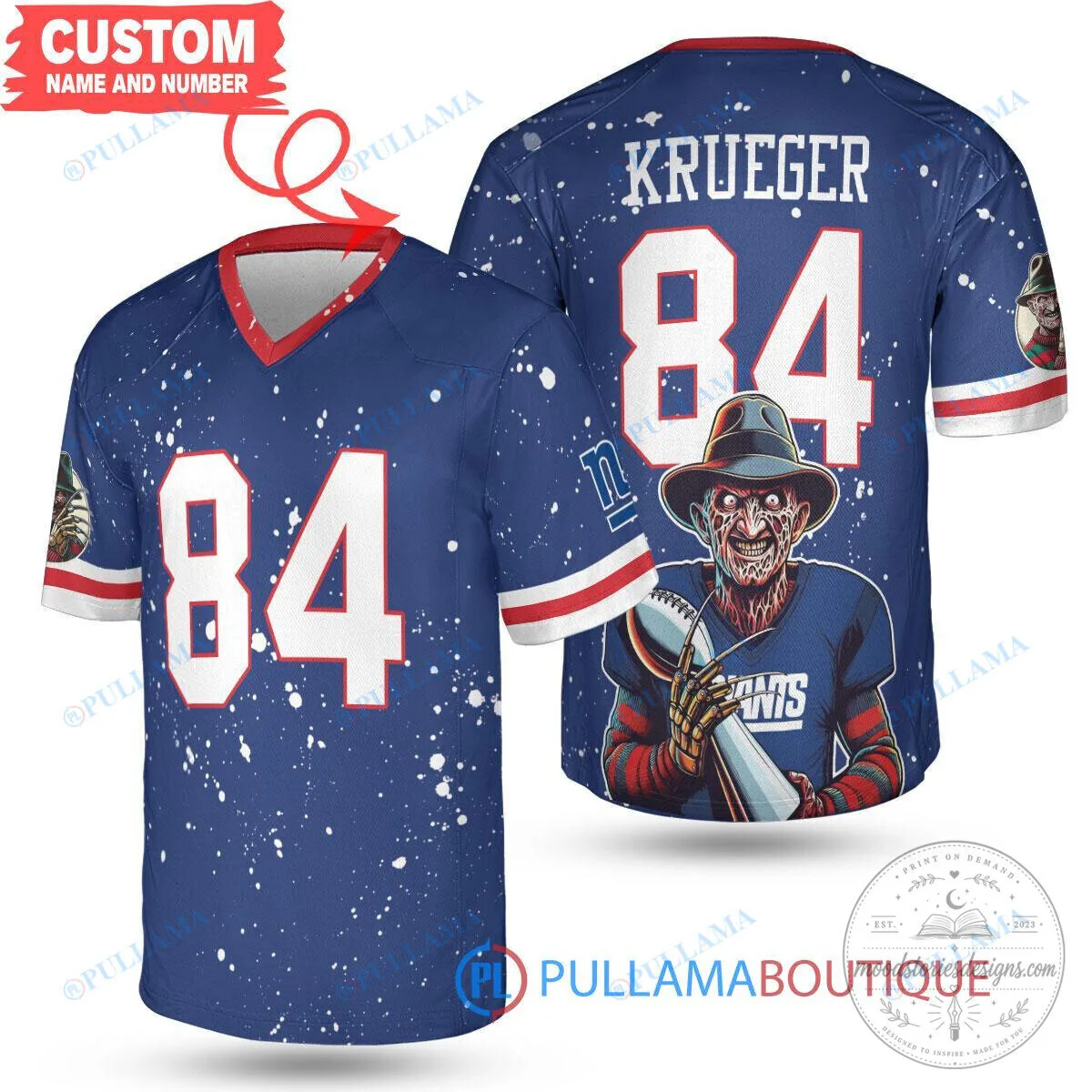 Freddy Krueger New York Giants Halloween Football Jersey