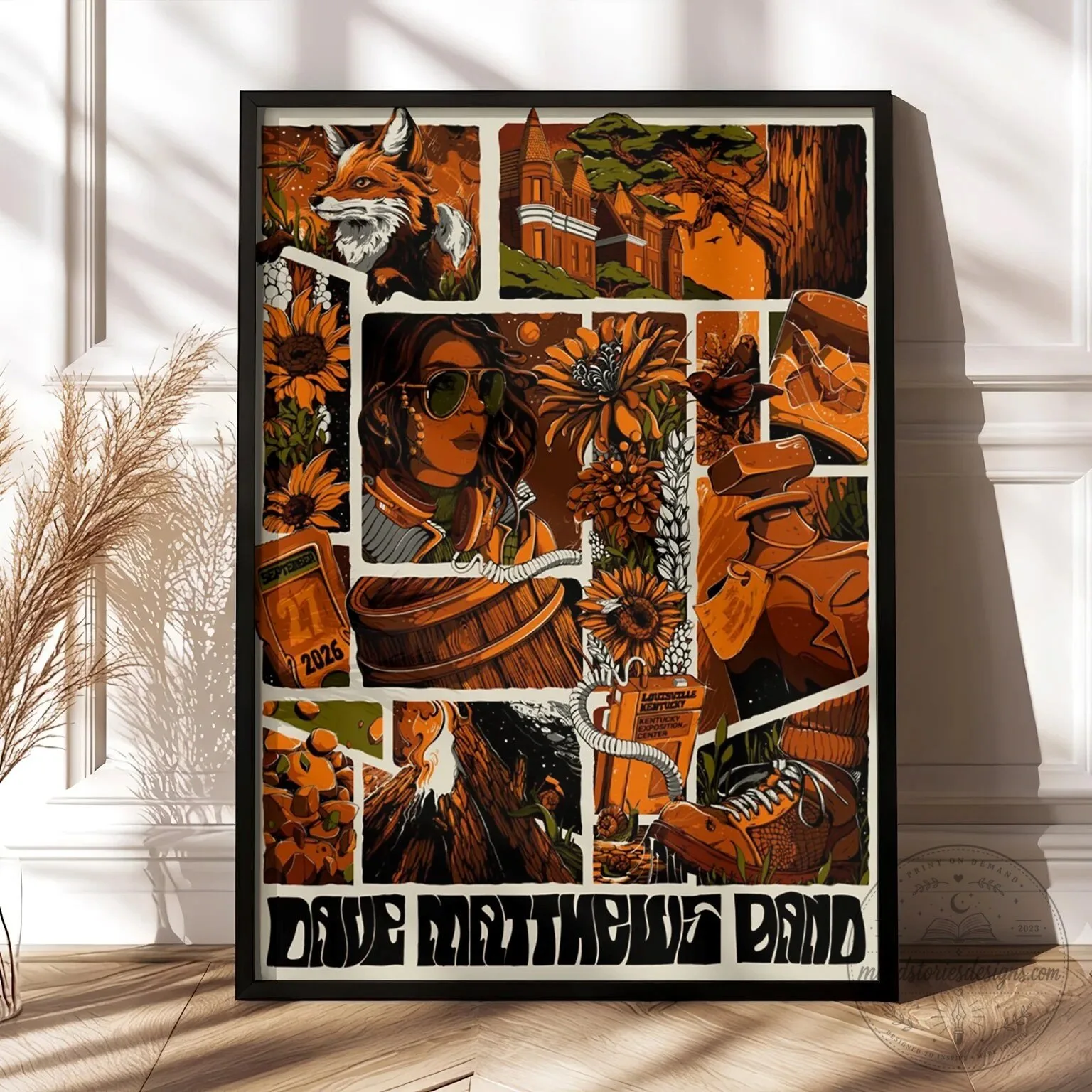 2026 Concert Event Poster Wall Art for Dave Matthews Band in Louisville, Kentucky 1 2026 Concert Event Poster Wall Art for Dave Matthews Band in Louisville, Kentucky