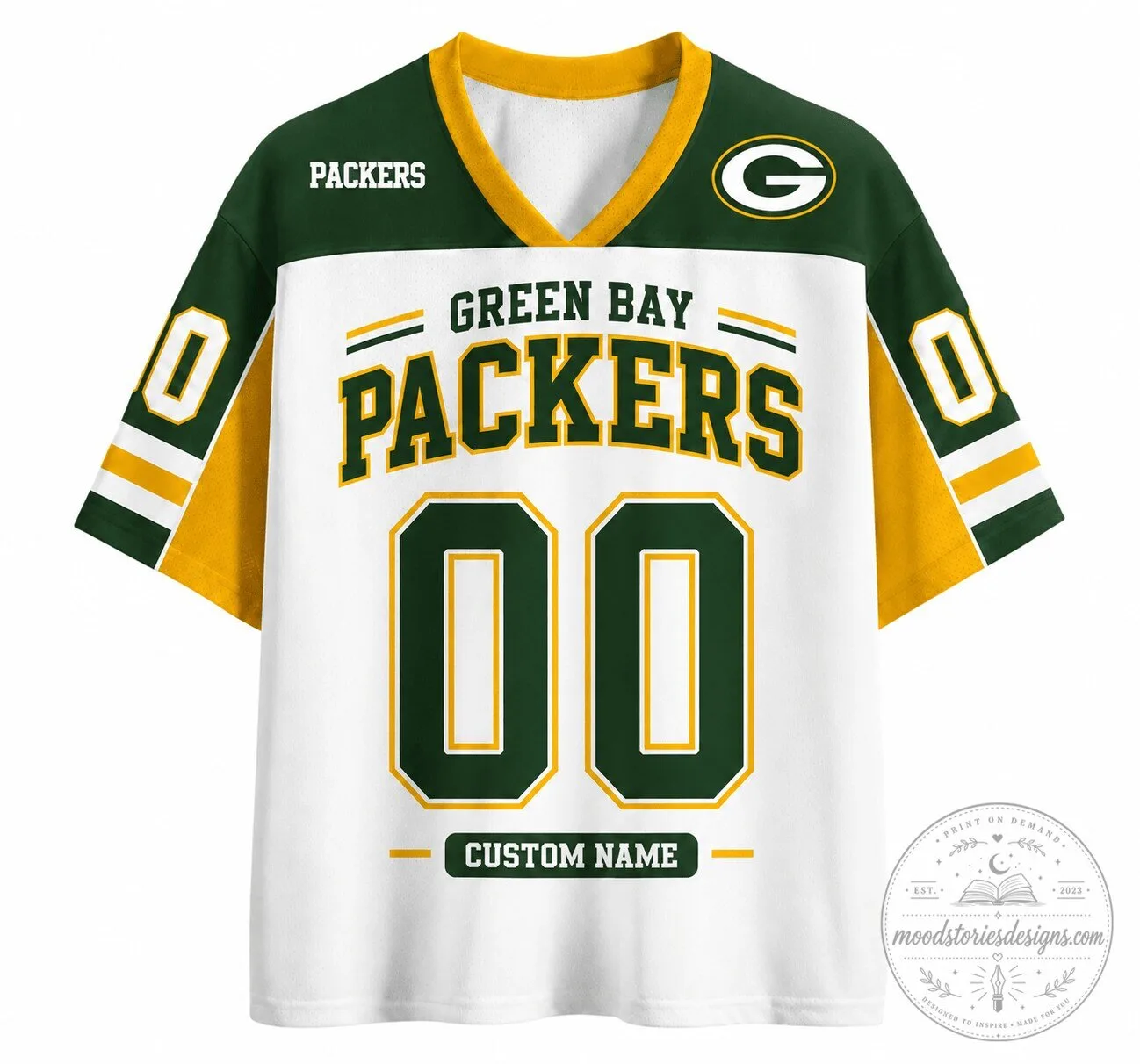 Green Bay Packers Custom Game Day Football Jersey for Men and Women