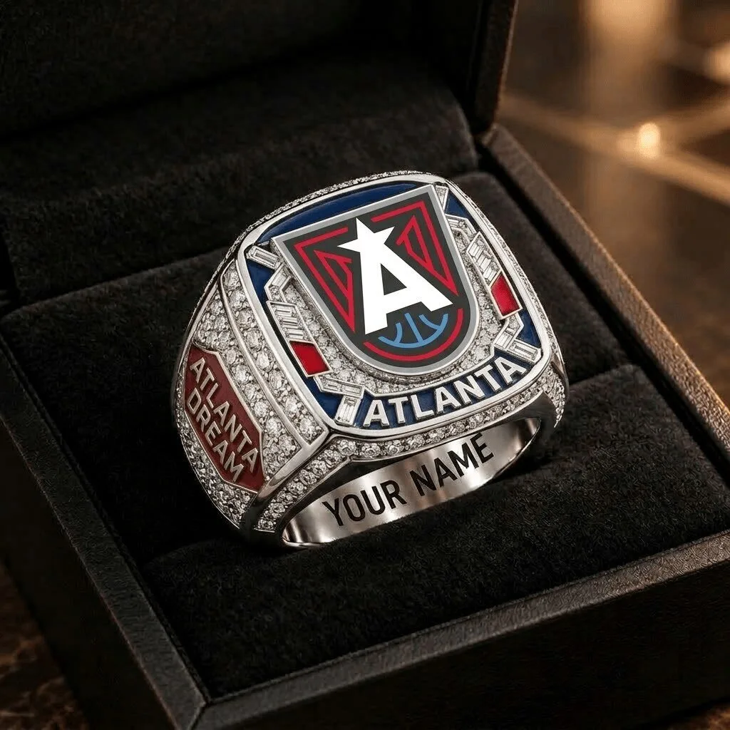 Atlanta Dream WNBA Championship Ring Personalized Basketball Fan Jewelry