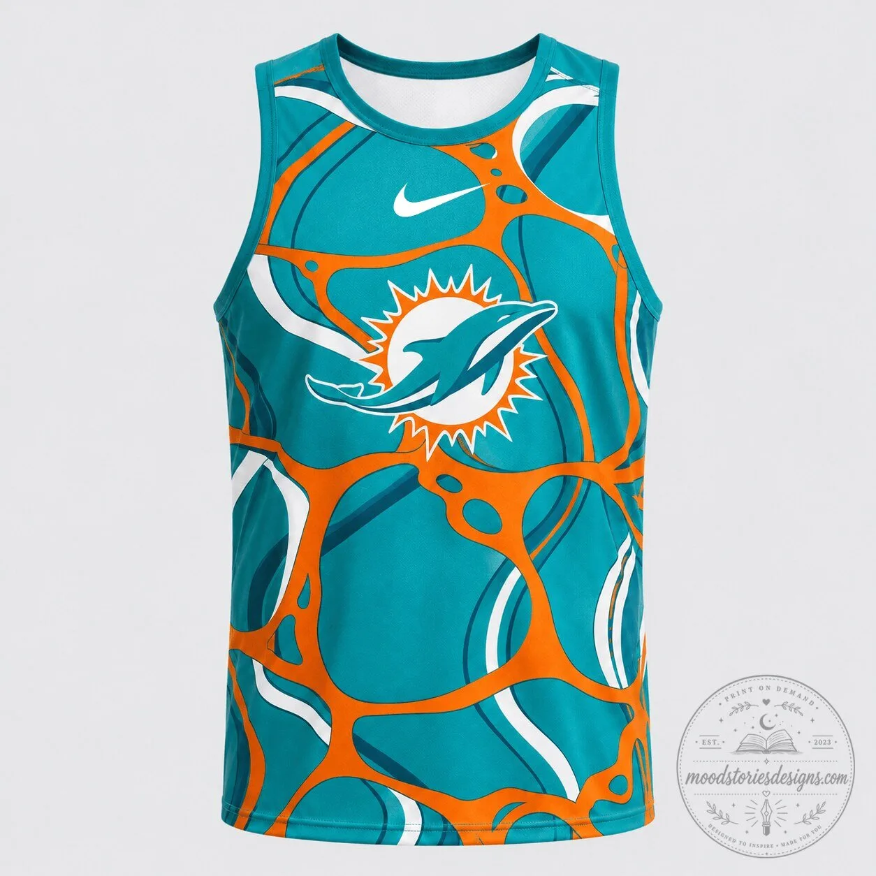 Miami Dolphins National Football League Athletic Graphic Tank Top 5 Miami Dolphins National Football League Athletic Graphic Tank Top