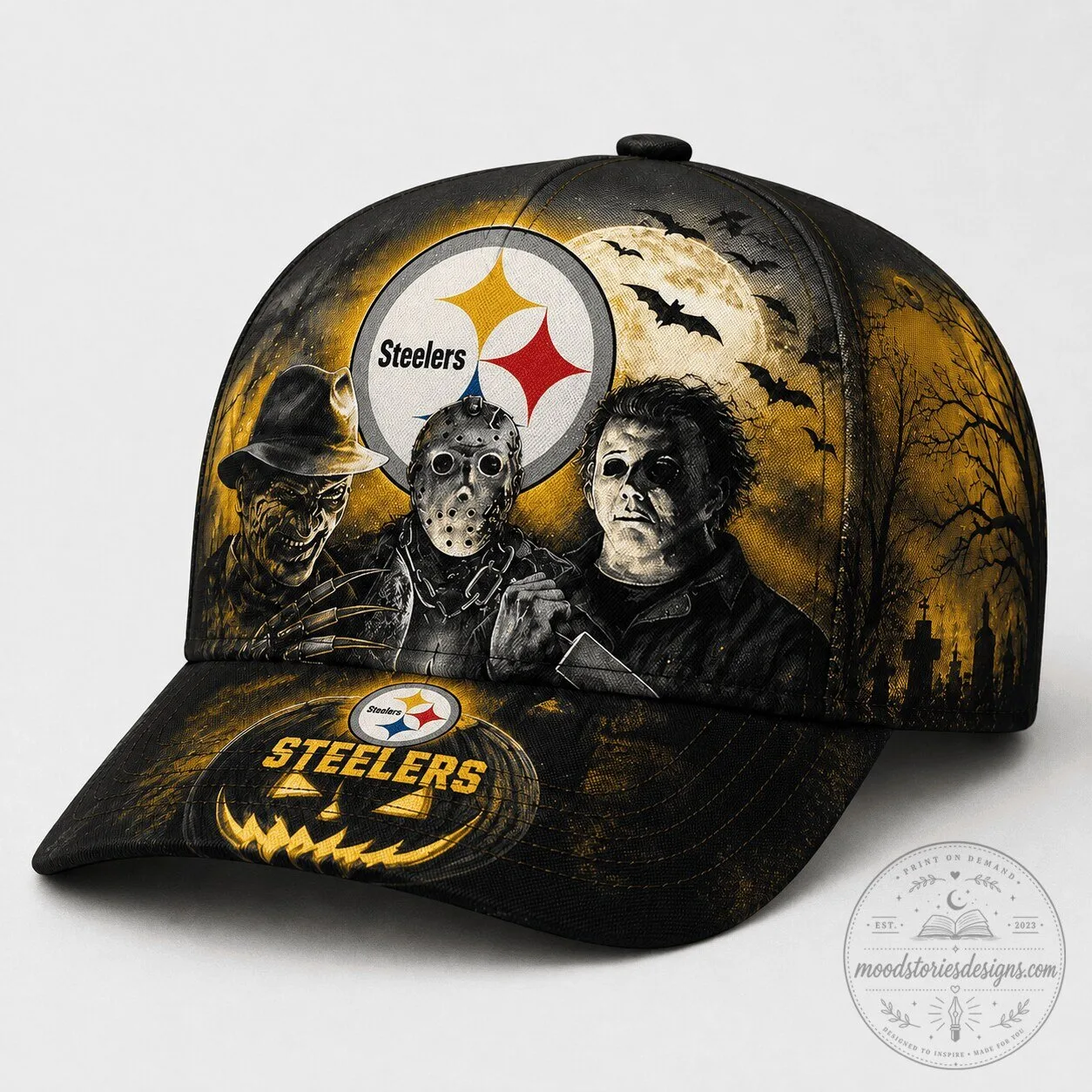 Pittsburgh Steelers Horror Night Halloween Full Moon Cap Hat