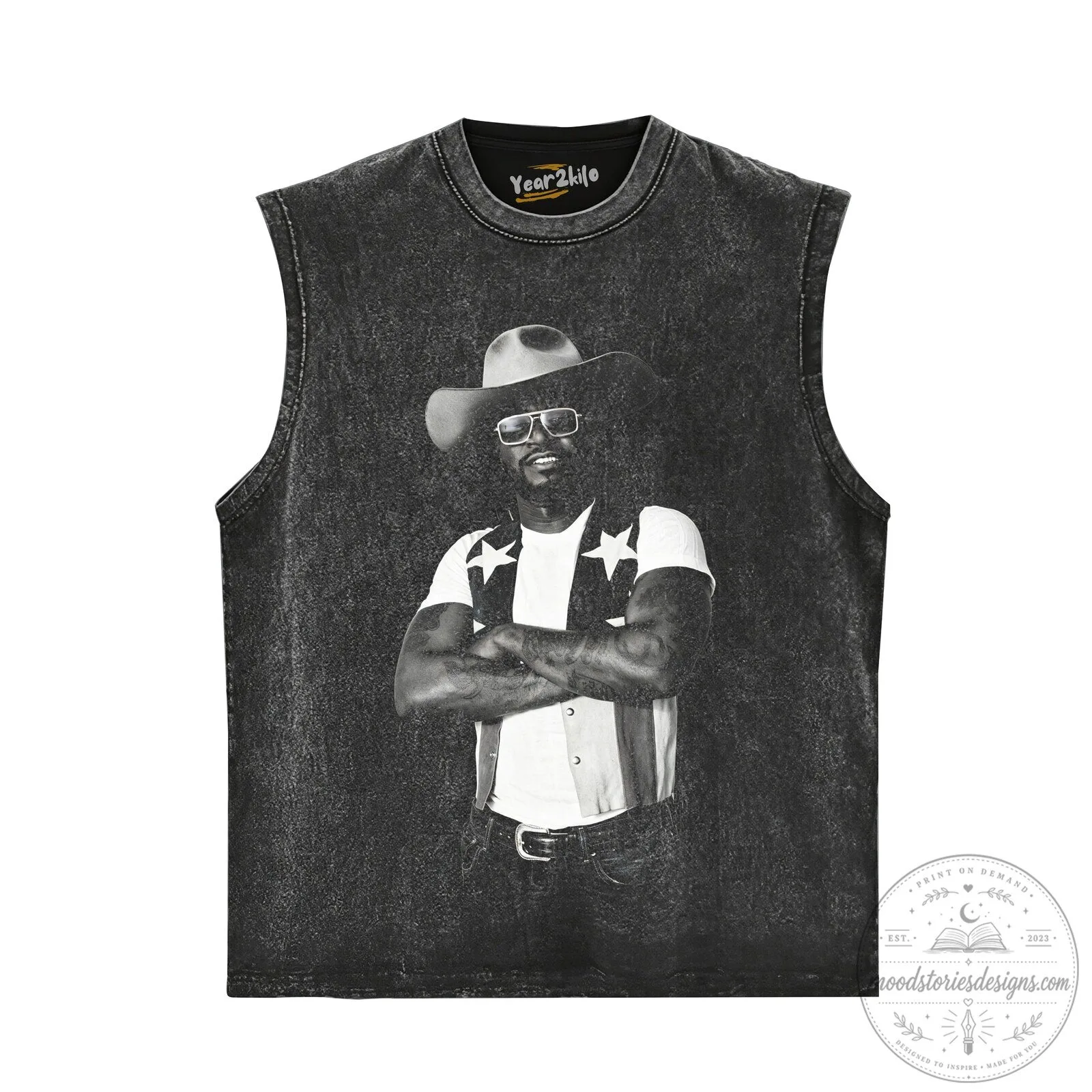 Shaboozey Country Music T-Shirt, Black Cowboy Hat and Vest Graphic Tee 13 Shaboozey Country Music T-Shirt, Black Cowboy Hat and Vest Graphic Tee