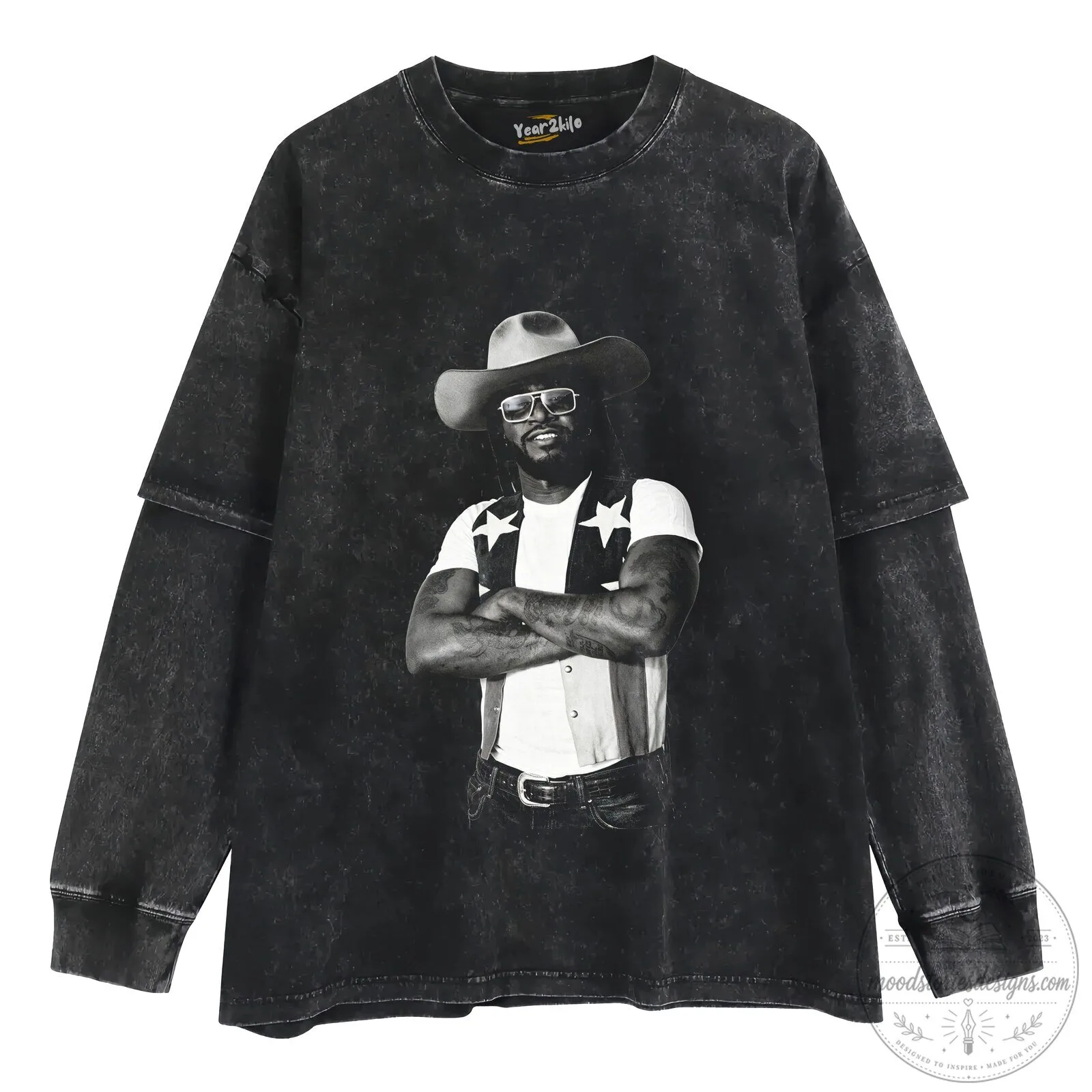 Shaboozey Country Music T-Shirt, Black Cowboy Hat and Vest Graphic Tee 14 Shaboozey Country Music T-Shirt, Black Cowboy Hat and Vest Graphic Tee