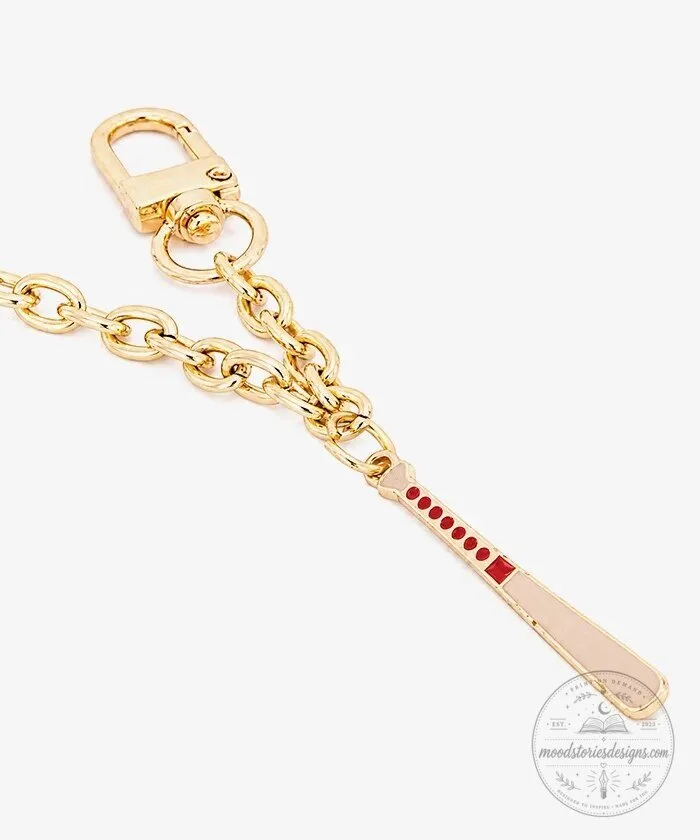 Miami Marlins Baseball Charm Gold Tone Chain with Lobster Clasps 14 Miami Marlins Baseball Charm Gold Tone Chain with Lobster Clasps