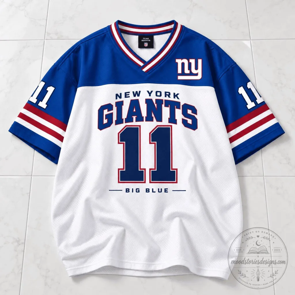 New York Giants NFL Team Spirit Flame Number 11 Football Jersey New York Giants NFL Team Spirit Flame Number 11 Football Jersey
