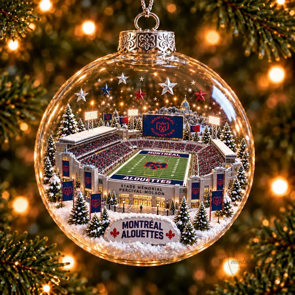 Montreal Alouettes Football Stadium Christmas Tree Ornament Montreal Alouettes Football Stadium Christmas Tree Ornament