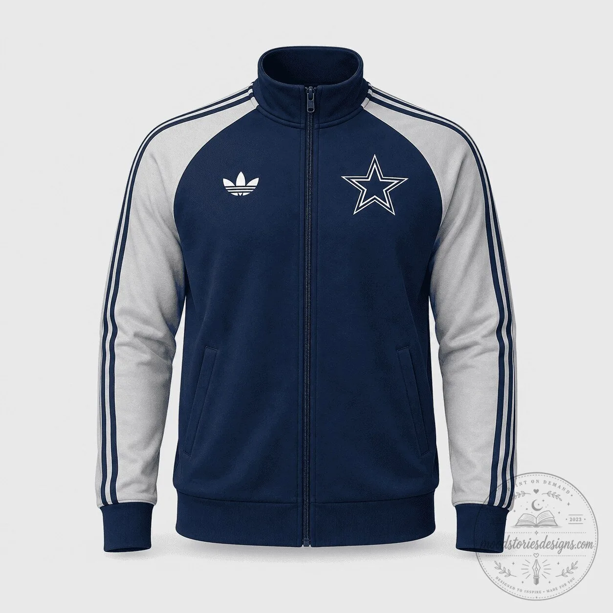 Dallas Cowboys Adidas Originals Navy Blue Track Jacket