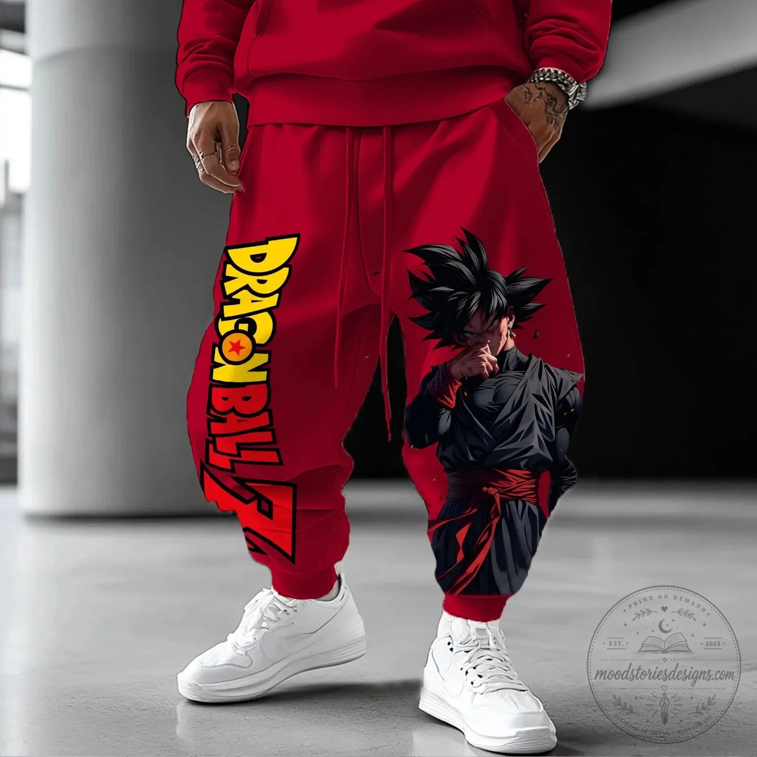 Dragon Ball Z Goku Black Super Saiyan Rose Anime Jogger Pants