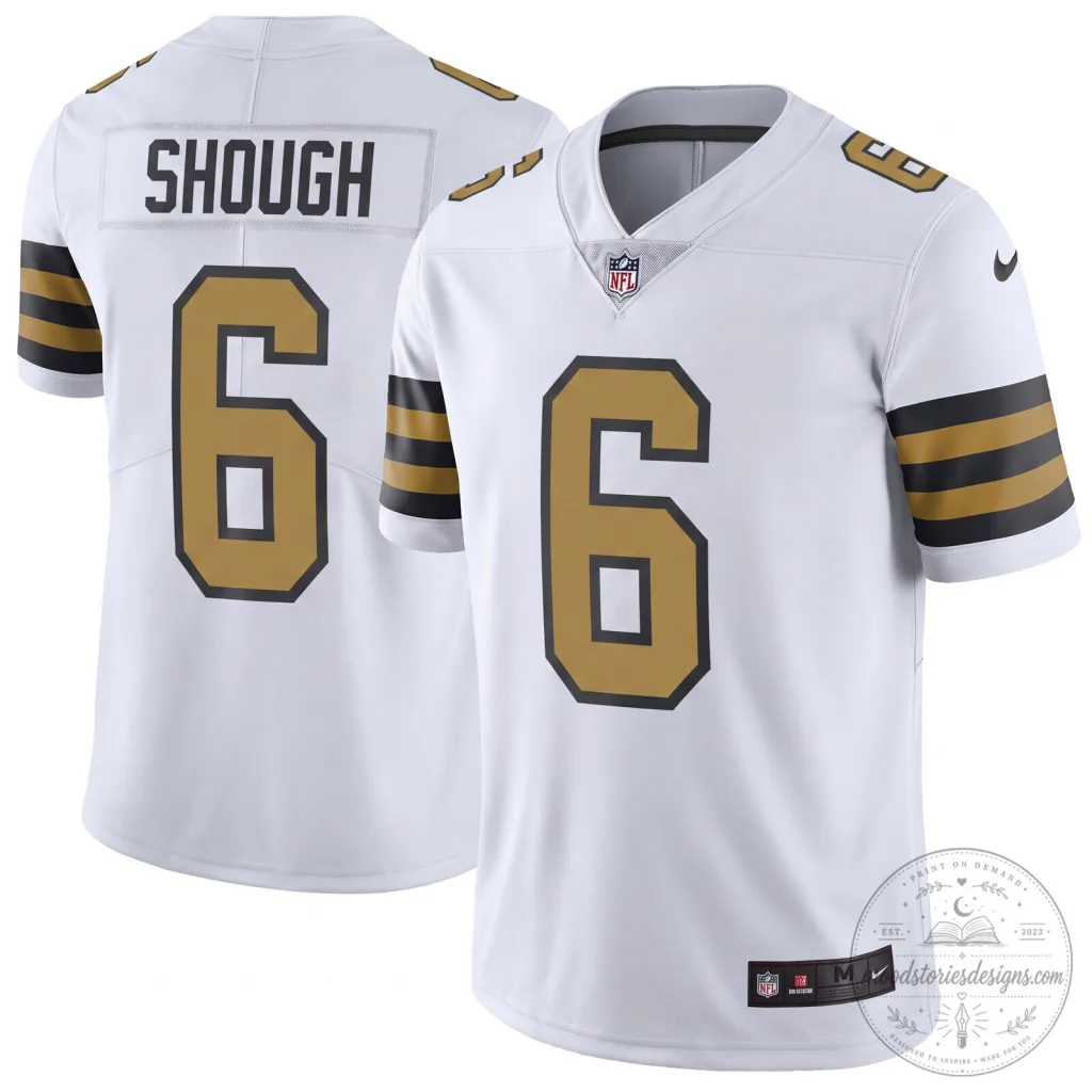 New Orleans Saints Patrick Shough White Football Jersey New Orleans Saints Patrick Shough White Football Jersey