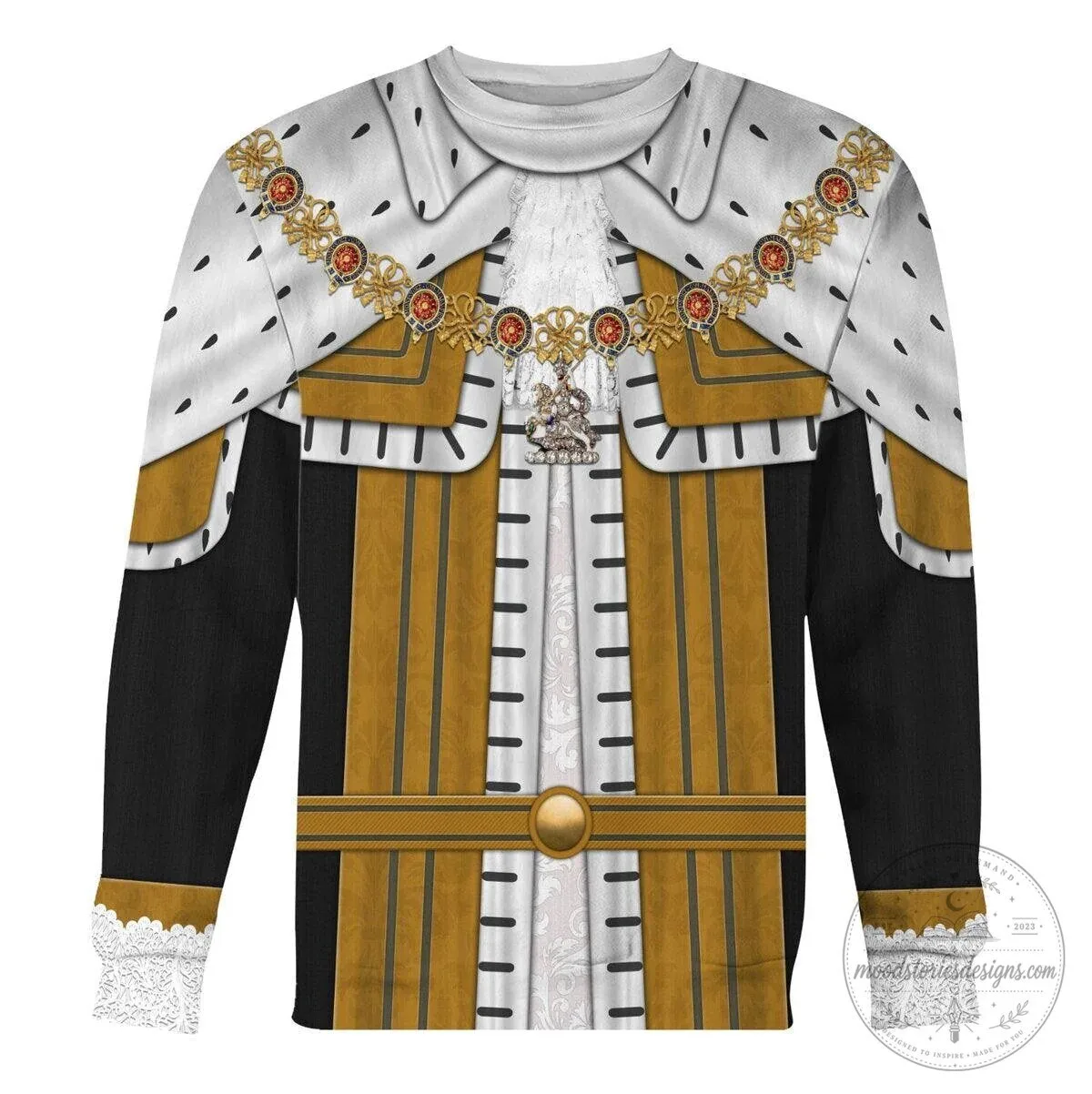 King George II of Great Britain Royal Robes Costume Hoodie and Pants Tracksuit 18 King George II of Great Britain Royal Robes Costume Hoodie and Pants Tracksuit