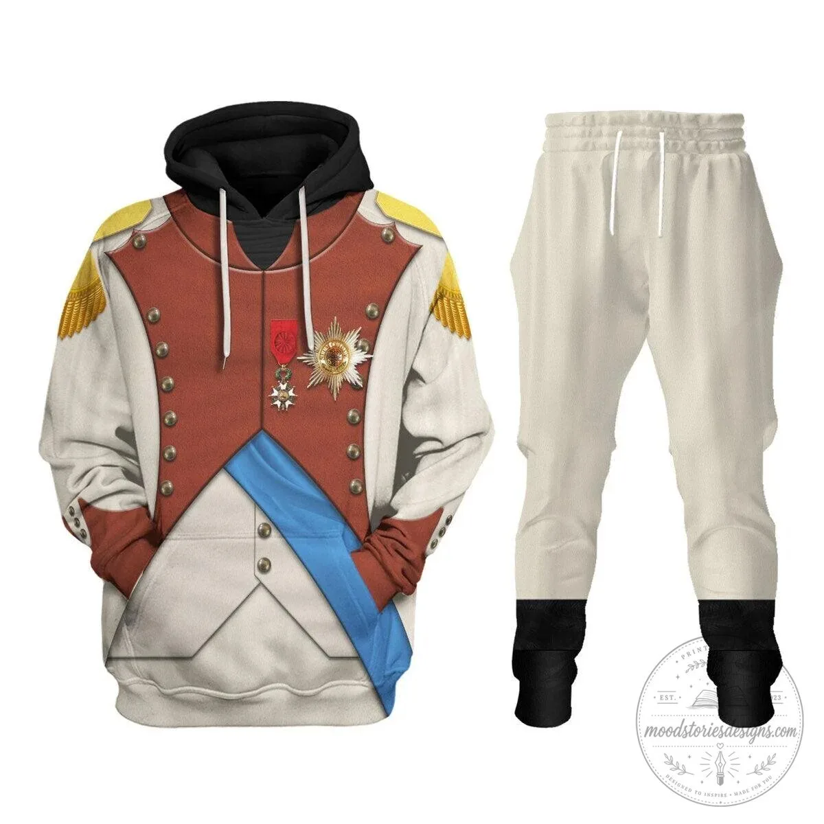 Louis Bonaparte Napoleon France Holland Costume Hoodie and Sweatpants Tracksuit 12 Louis Bonaparte Napoleon France Holland Costume Hoodie and Sweatpants Tracksuit