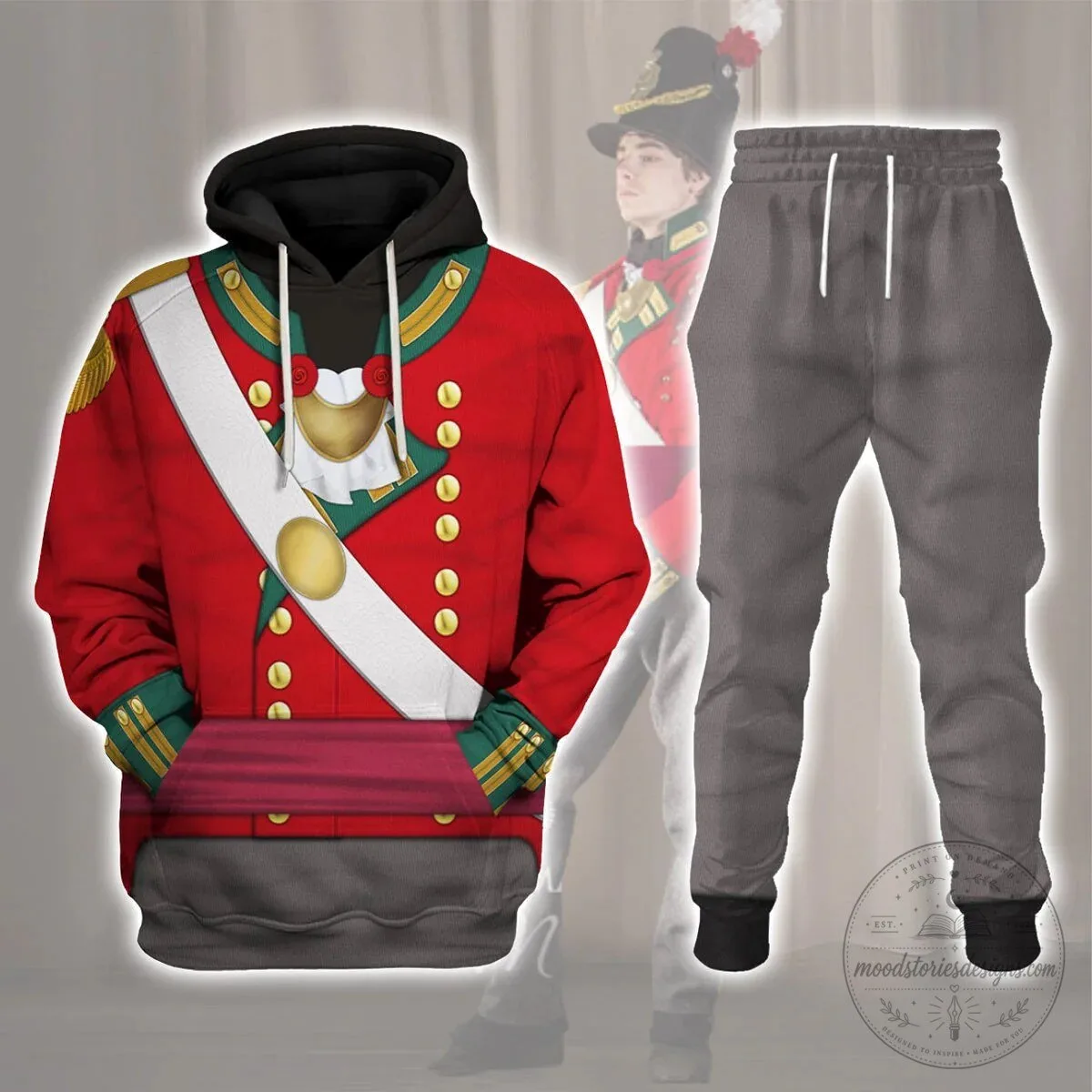 Historical Cosplay Hoodie for Officer Uniform of the 69th Foot South Lincolnshire Regiment