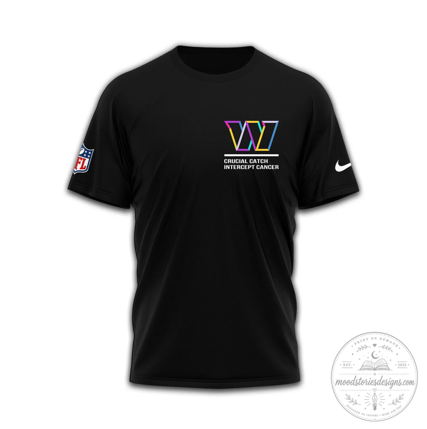 Washington Commanders NFL Crucial Catch Intercept Cancer T-Shirt