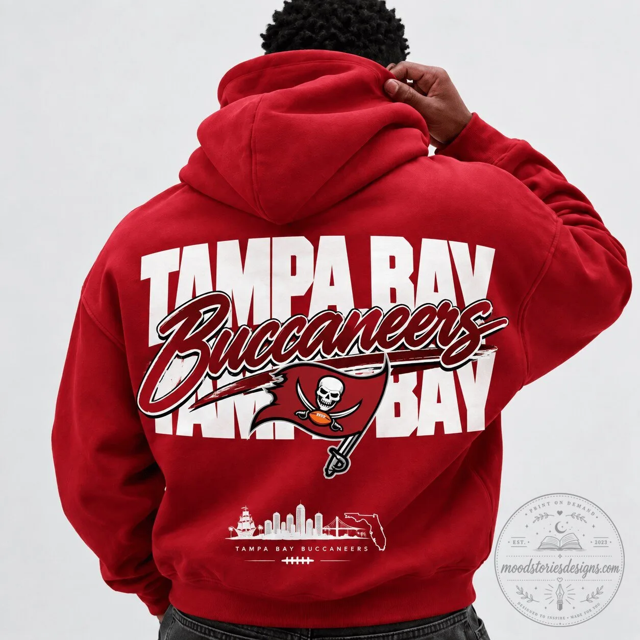 Tampa Bay Buccaneers Football Team Red Fan Hoodie for Men and Women