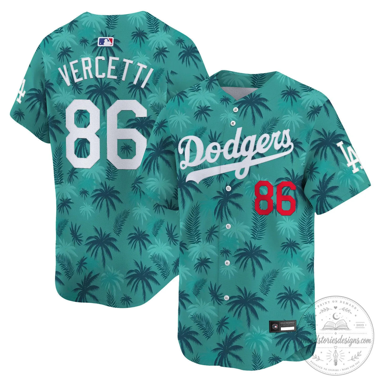 Los Angeles Dodgers Vice City Tommy Vercetti 86 Baseball Jersey 2 Los Angeles Dodgers Vice City Tommy Vercetti 86 Baseball Jersey