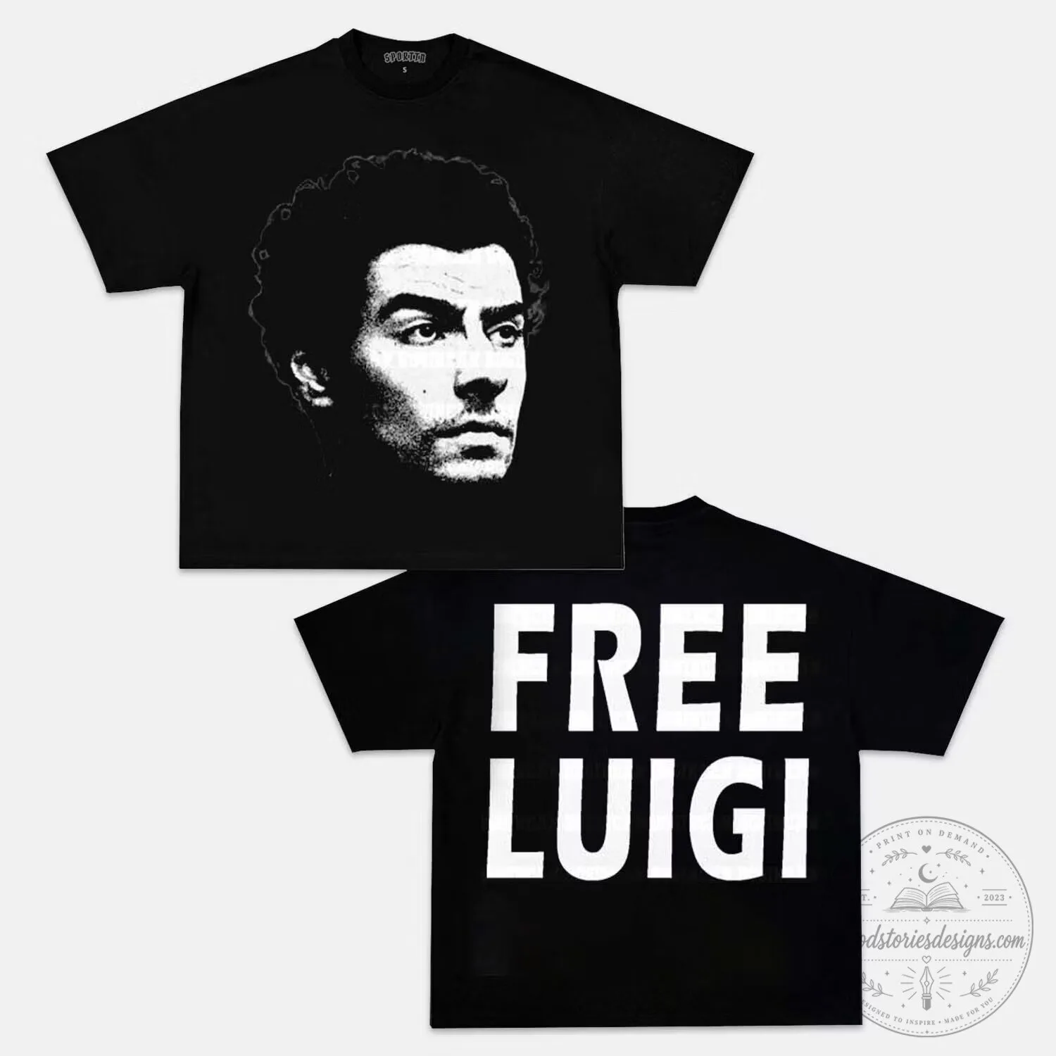 Luigi Mangione Free Luigi Black Graphic T-Shirt