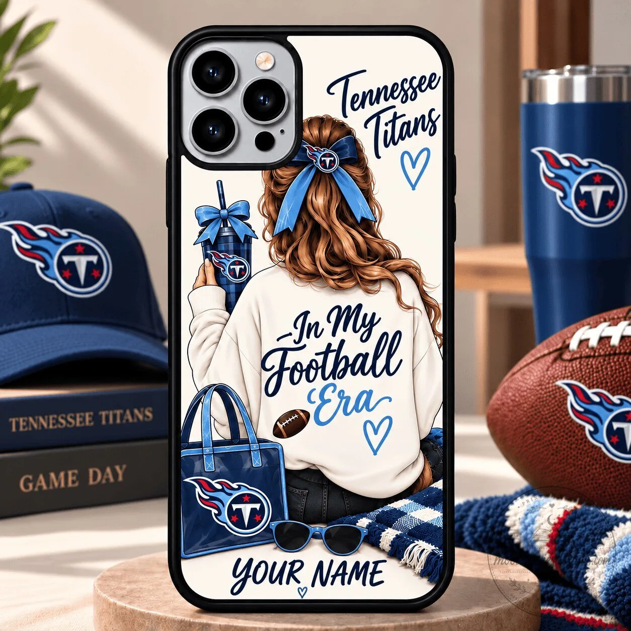 Tennessee Titans Personalized Football Era Phone Case for iPhone and Samsung